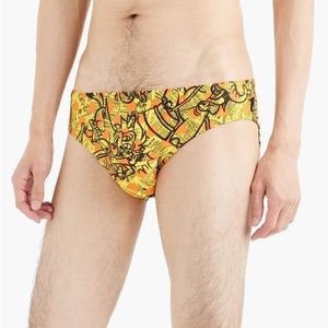 MOSCHINO Printed swim briefs